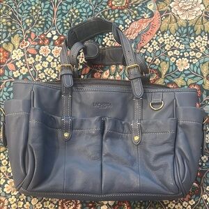 Lachetta Milano Blue Leather Women's Bag